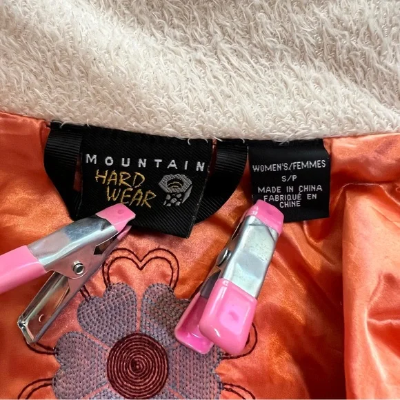 Mountain Hardwear Embroidered Floral Abstract Bomber Jacket Size Small - Picture 2 of 14